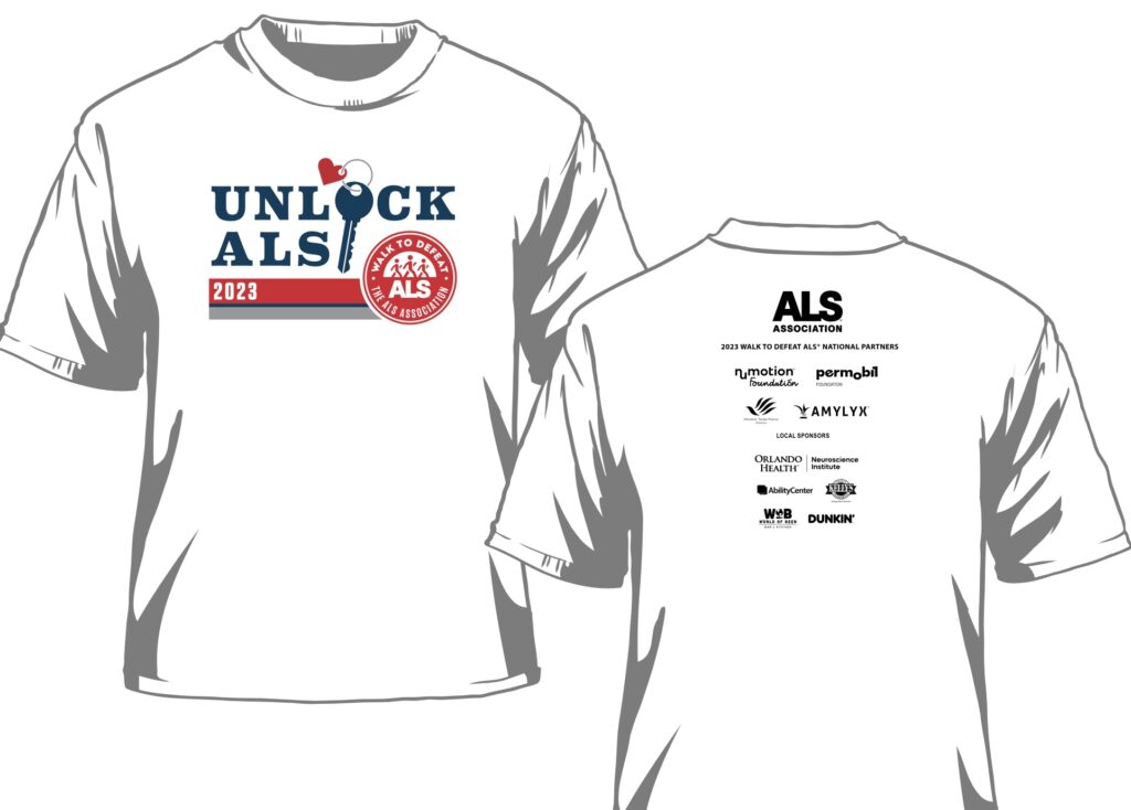 2023 Walk Participant T-Shirt. (2023 new art) - ALS printWHink